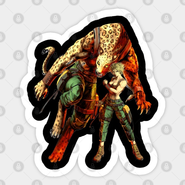 Bloody Roar Shina Bloody Roar Sticker TeePublic